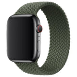 Apple Watch Series SE 1st Gen (2020) - GPS + Cellular - 40MM - Space Gray with Green Braided Solo Loop Band