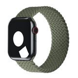 Apple Watch Series SE 1st Gen (2020) - GPS + Cellular - 40MM - Space Gray with Green Braided Solo Loop Band