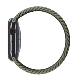 Apple Watch Series SE 1st Gen (2020) - GPS + Cellular - 40MM - Space Gray with Green Braided Solo Loop Band