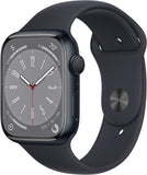Apple Watch Series 8 (GPS 45mm) - Midnight Aluminum With Black Sport Band