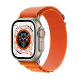Apple Watch Ultra - Cellular - 49mm - Titanium with Orange Alpine Loop Band