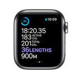 Apple Watch Series 6 (GPS + Cellular 40mm) -  Graphite  Stainless With Black Sport Band