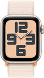 Apple Watch Series SE 1st Gen (2020) - GPS - 44mm - Starlight with Pink Sport Loop Band