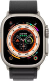 Apple Watch Ultra - Cellular - 49MM- Titanium with Black Alpine Loop Band